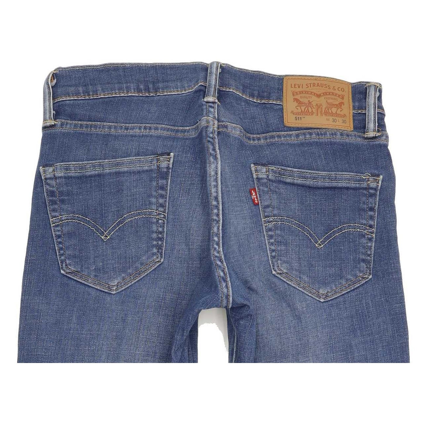 Levi's 511 Men Blue Straight Slim Stretch Jeans W30 L30