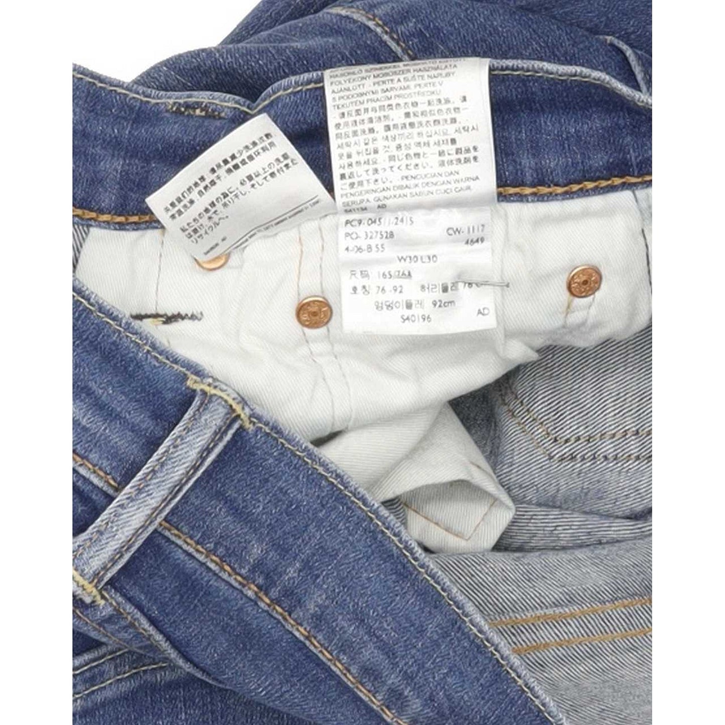 Levi's 511 Men Blue Straight Slim Stretch Jeans W30 L30