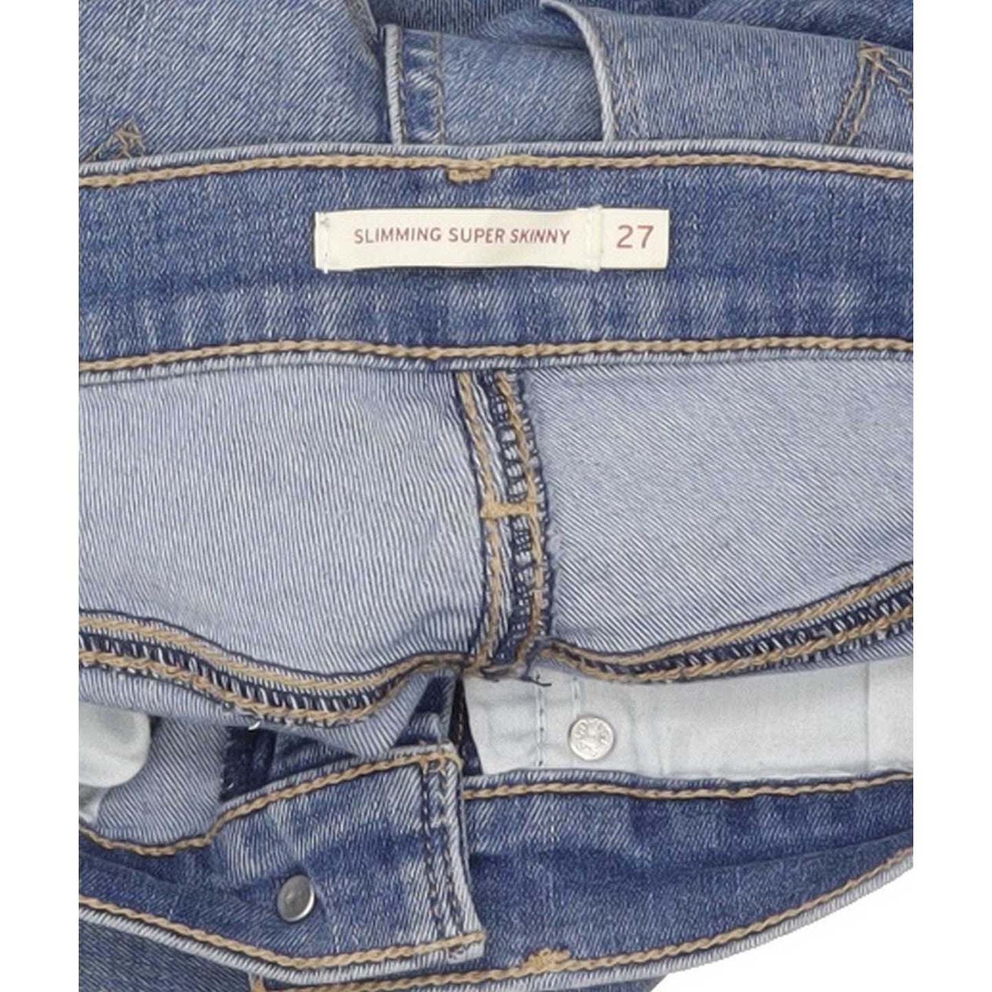 Levi's Slimming Super Women Blue Skinny Regular Jeans W27 L32