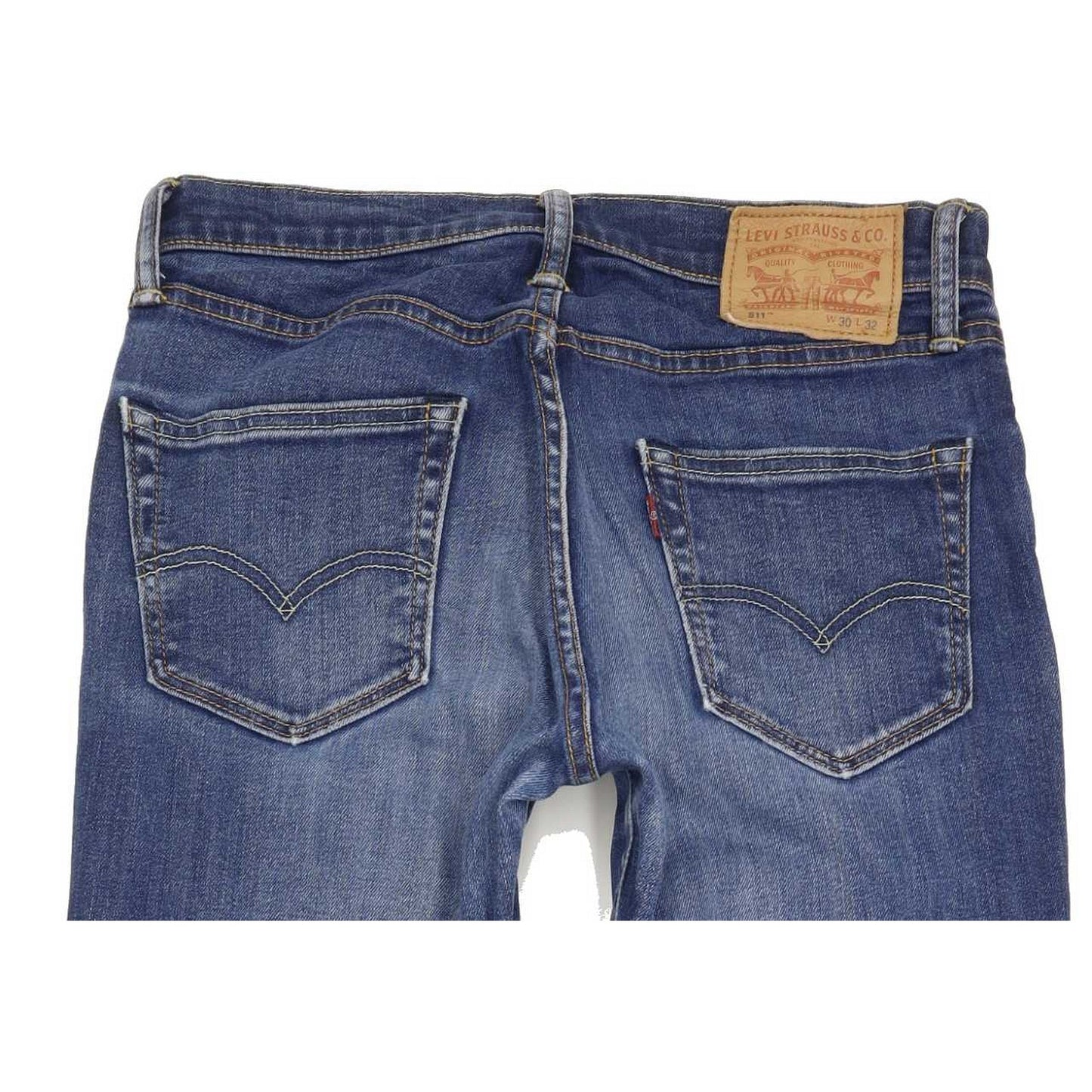 Levi's 511 Men Blue Straight Slim Stretch Jeans W30 L32