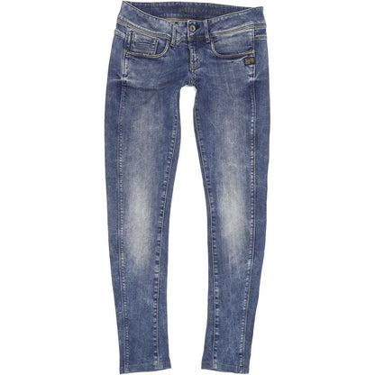G-Star Women Blue Skinny Slim Jeans W28 L29