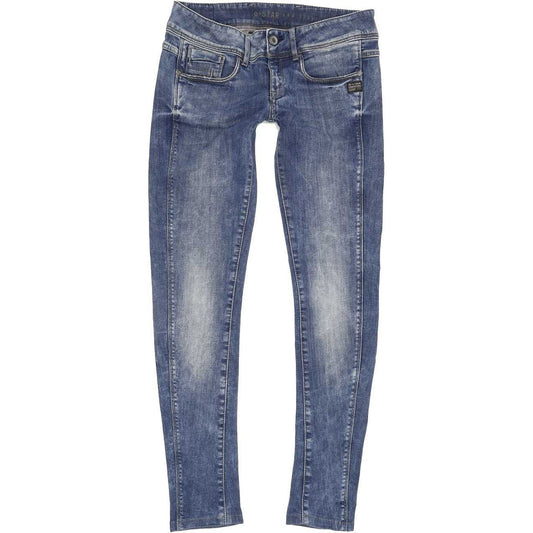 G-Star Women Blue Skinny Slim Jeans W28 L29