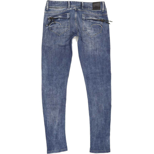 G-Star Women Blue Skinny Slim Jeans W28 L29