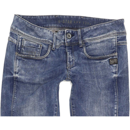 G-Star Women Blue Skinny Slim Jeans W28 L29