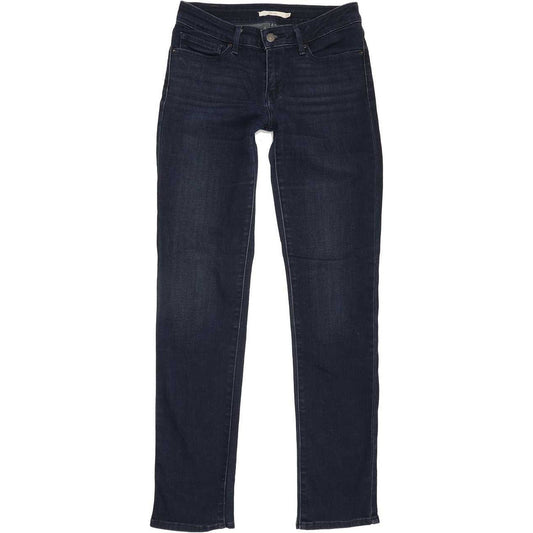 Levi's 712 Women Blue Straight Slim Stretch Jeans W27 L31