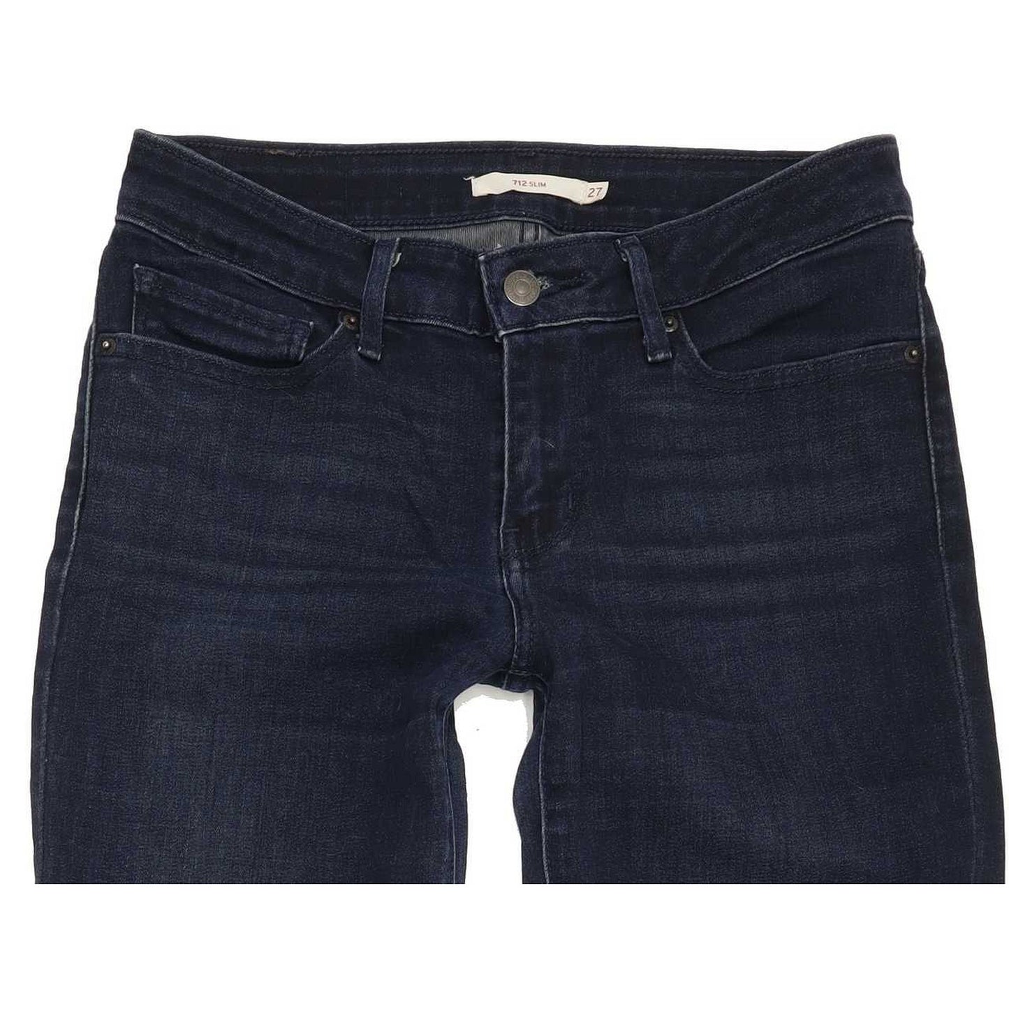 Levi's 712 Women Blue Straight Slim Stretch Jeans W27 L31