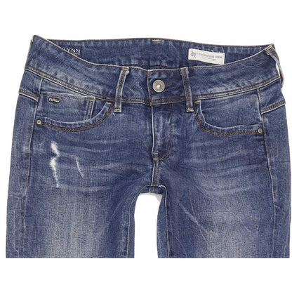 G-Star Lynn Mid Women Blue Skinny Slim Stretch Jeans W27 L27
