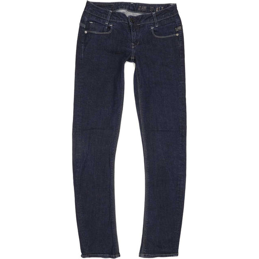 G-Star New Radar Women Blue Skinny Slim Stretch Jeans W27 L30