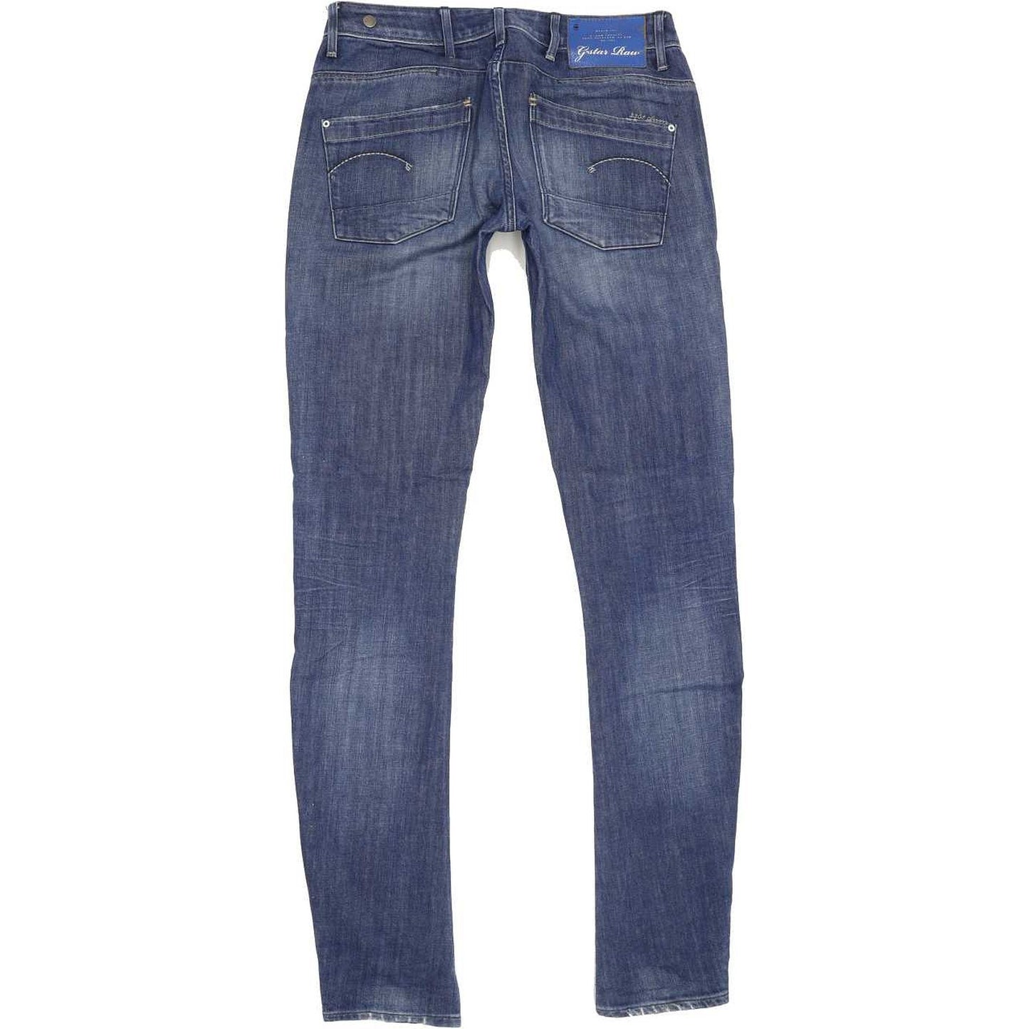 G-Star Low T Women Blue Skinny Slim Stretch Jeans W30 L35