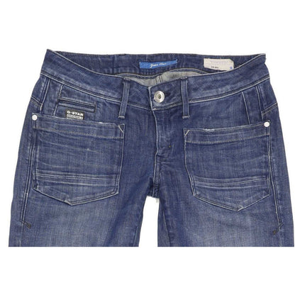 G-Star Low T Women Blue Skinny Slim Stretch Jeans W30 L35