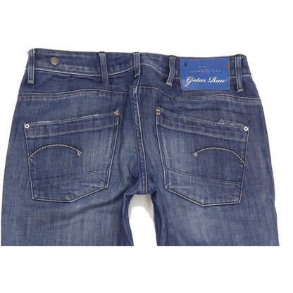 G-Star Low T Women Blue Skinny Slim Stretch Jeans W30 L35