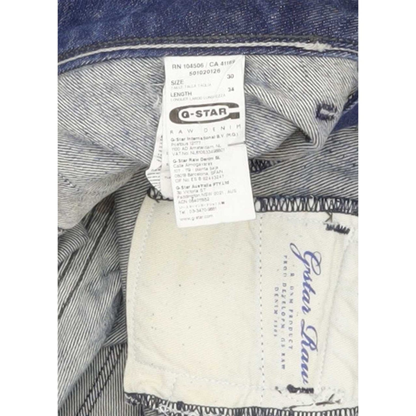 G-Star Low T Women Blue Skinny Slim Stretch Jeans W30 L35