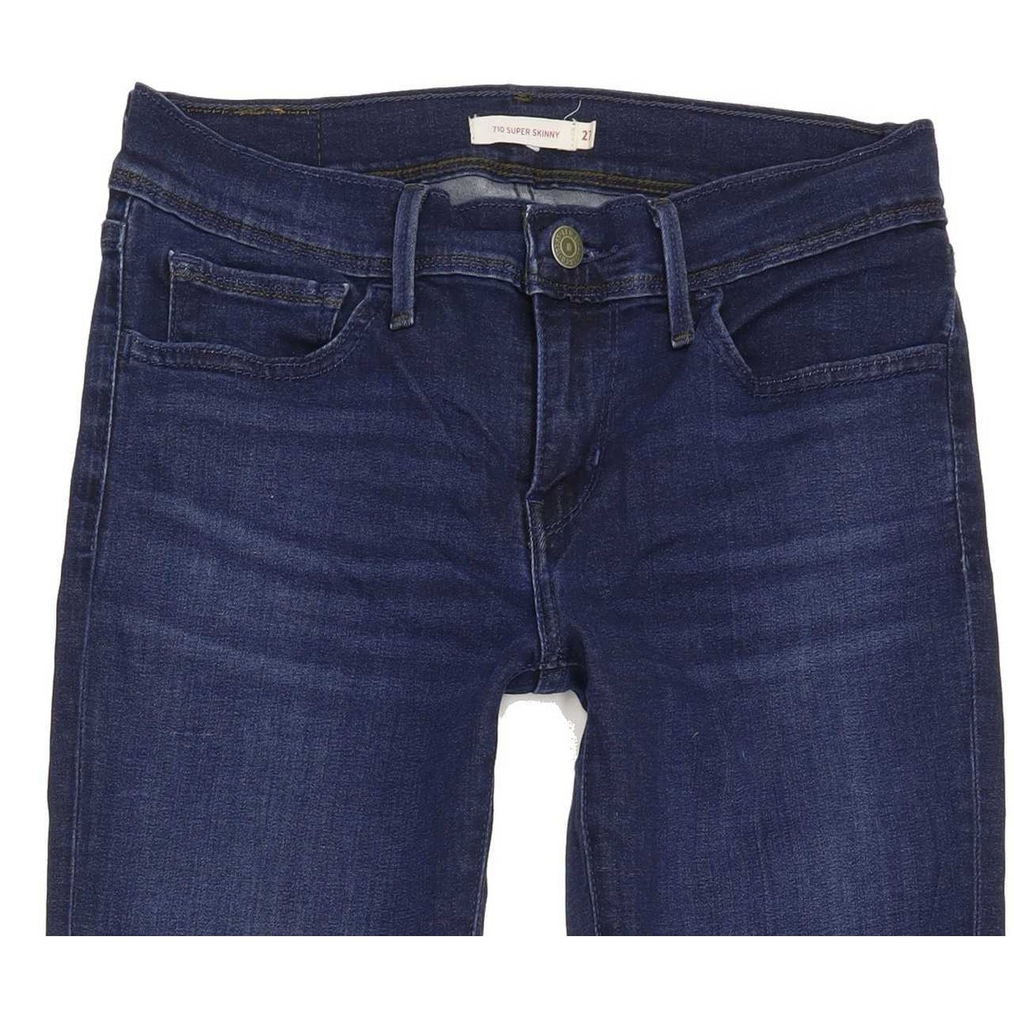 Levi's 710 Super Women Blue Skinny Regular Stretch Jeans W27 L30