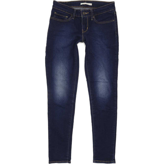 Levi's 711 Women Blue Skinny Regular Stretch Jeans W27 L28