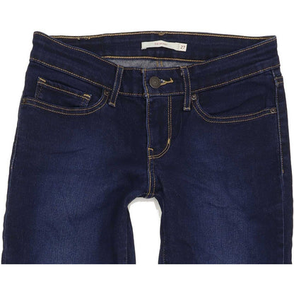 Levi's 711 Women Blue Skinny Regular Stretch Jeans W27 L28
