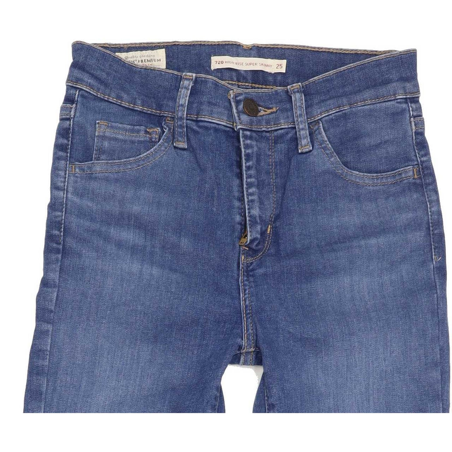 Levi's 720 High Rise Women Blue Skinny Stretch Jeans W25 L30