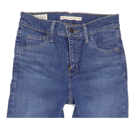 Levi's 720 High Rise Women Blue Skinny Stretch Jeans W25 L30