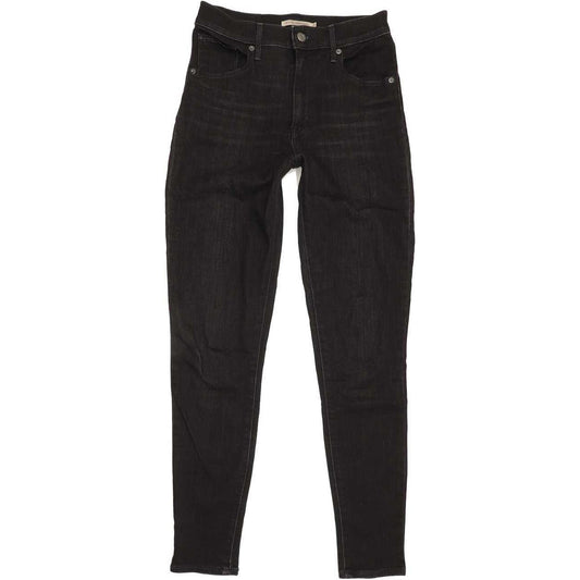 Levi's Mile High Rise Black Skinny Stretch Jeans High Waisted W27 L29