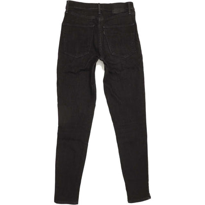 Levi's Mile High Rise Black Skinny Stretch Jeans High Waisted W27 L29