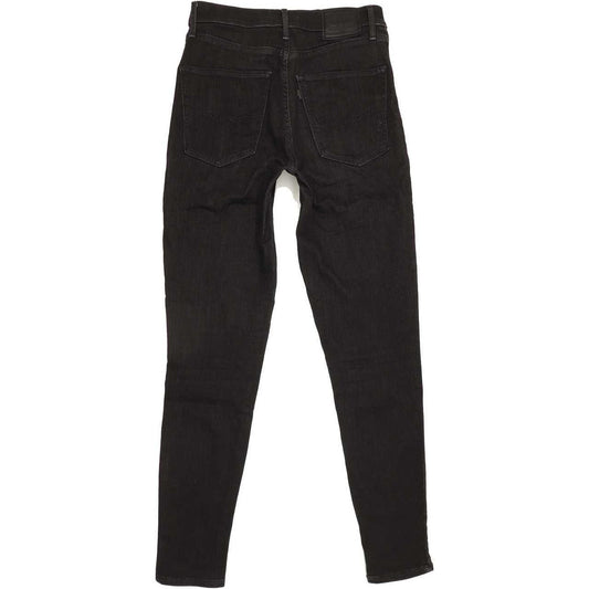 Levi's Mile High Rise Black Skinny Stretch Jeans High Waisted W27 L29