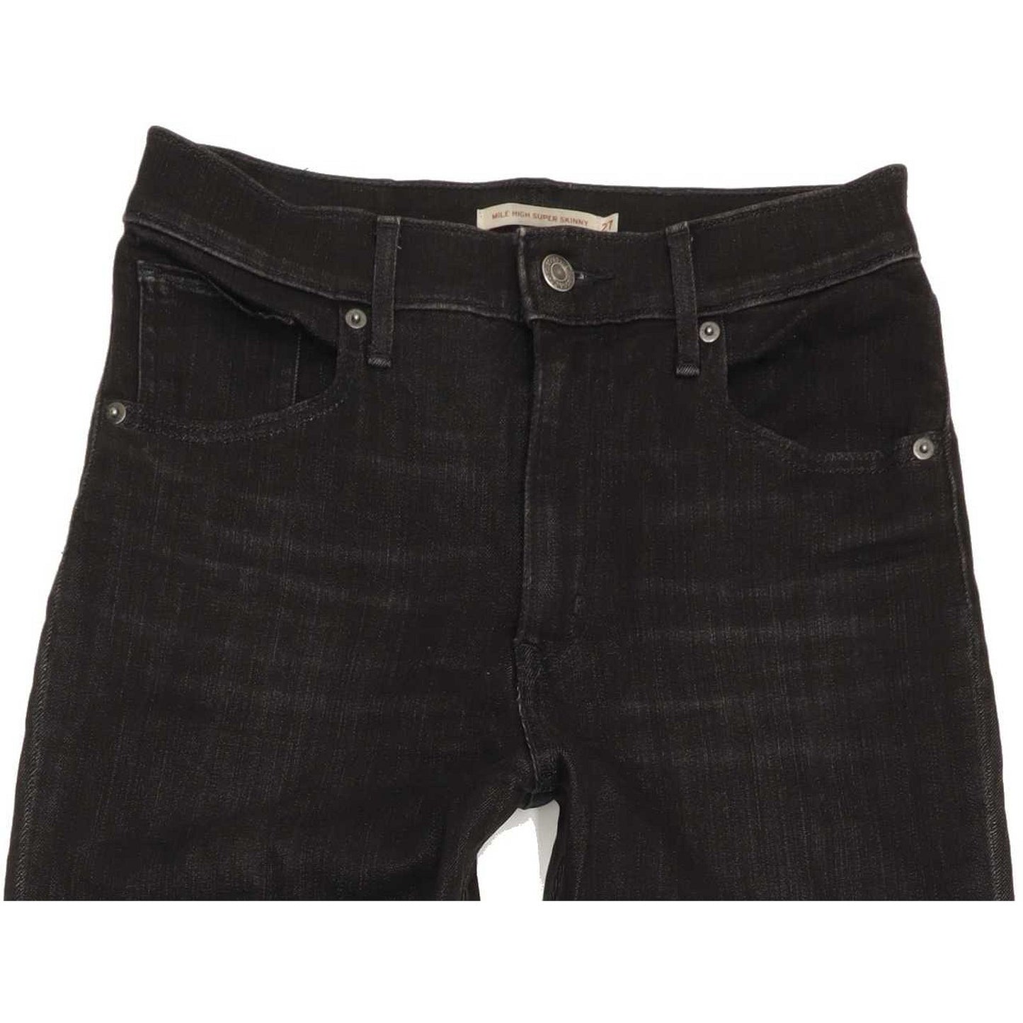 Levi's Mile High Rise Black Skinny Stretch Jeans High Waisted W27 L29