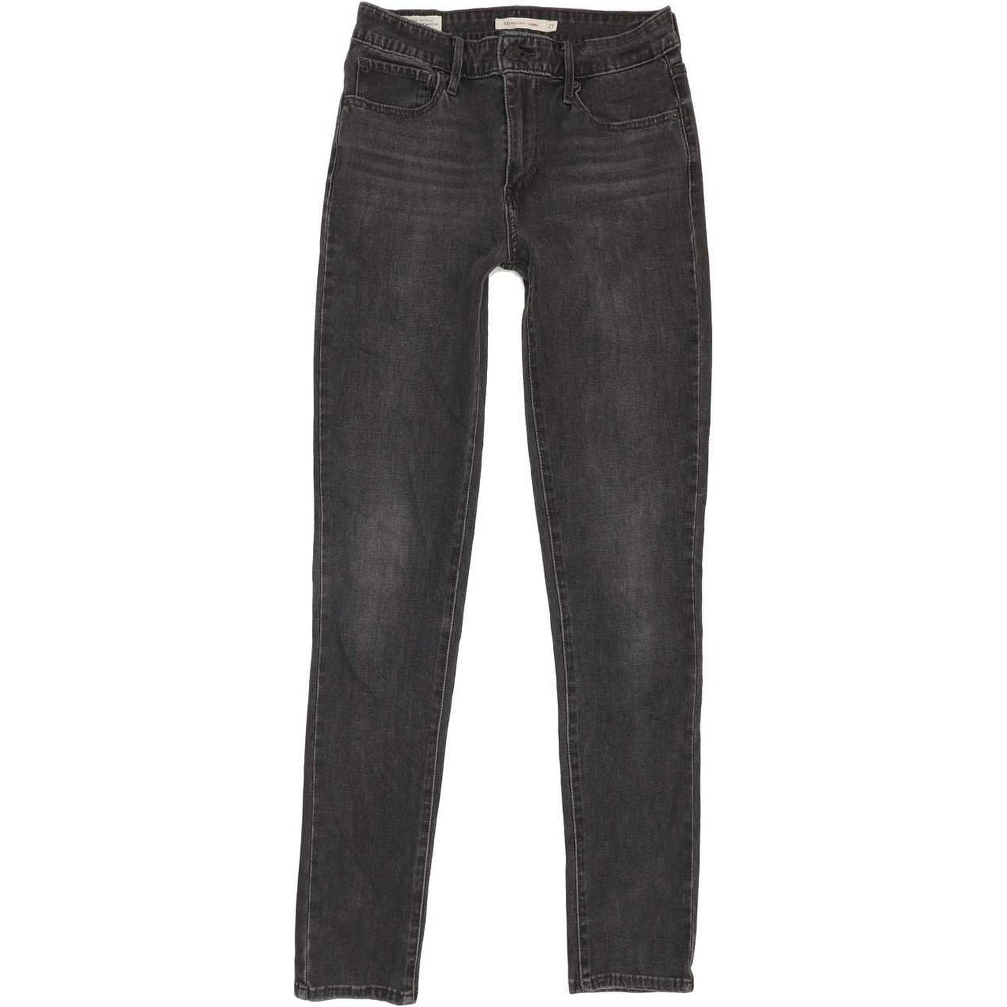 Levi's 721 High Rise Women Black Skinny Stretch Jeans W27 L30