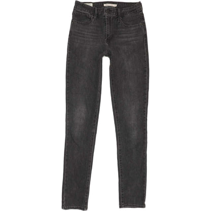 Levi's 721 High Rise Women Black Skinny Stretch Jeans W27 L30