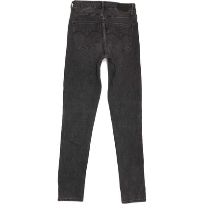 Levi's 721 High Rise Women Black Skinny Stretch Jeans W27 L30