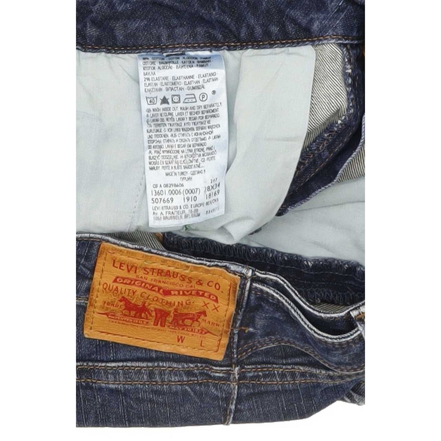 Levi's 601 Women Blue Skinny Slim Stretch Jeans W28 L33