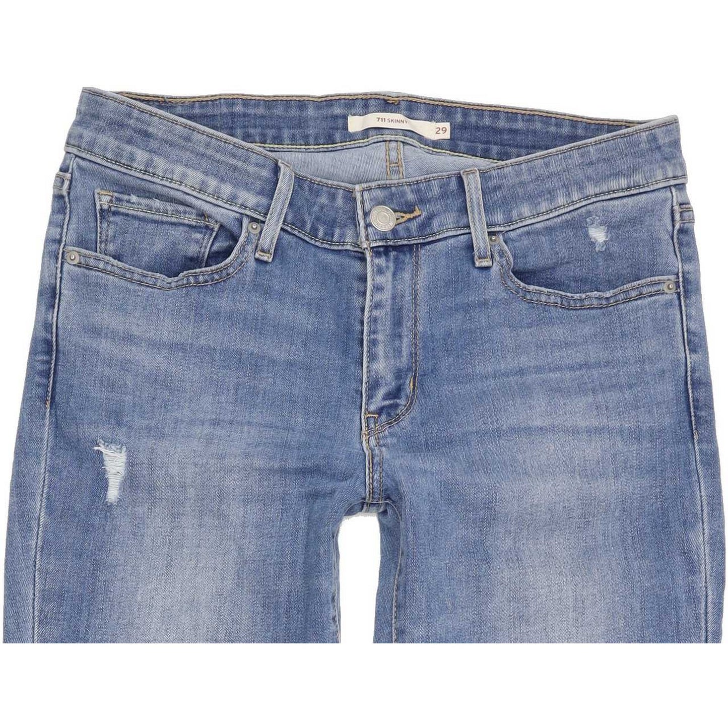 Levi's 711 Women Blue Skinny Slim Jeans W29 L27