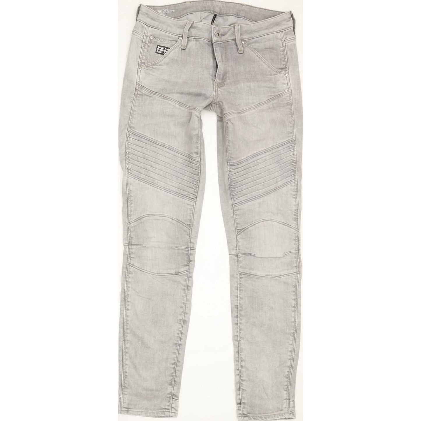 G-Star 5620 Custom Women Grey Skinny Slim Jeans W26 L29