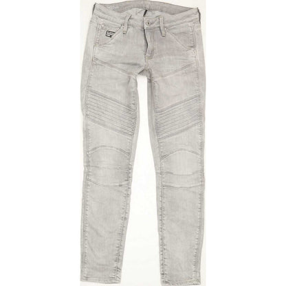 G-Star 5620 Custom Women Grey Skinny Slim Jeans W26 L29
