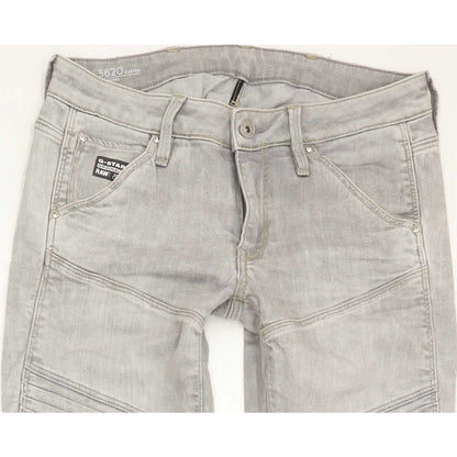 G-Star 5620 Custom Women Grey Skinny Slim Jeans W26 L29