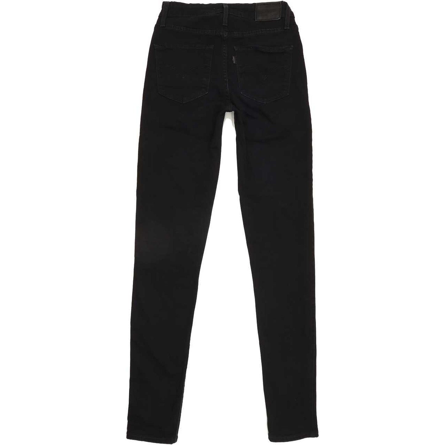 Levi's 712 High Rise Women Black Skinny Slim Stretch Jeans W26 L31