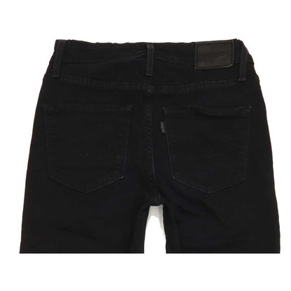 Levi's 712 High Rise Women Black Skinny Slim Stretch Jeans W26 L31