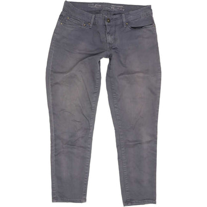 Levi's Demi Curve Ankle Women Grey Skinny Slim Stretch Jeans W28 L27