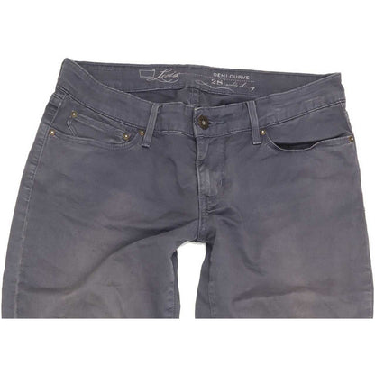 Levi's Demi Curve Ankle Women Grey Skinny Slim Stretch Jeans W28 L27
