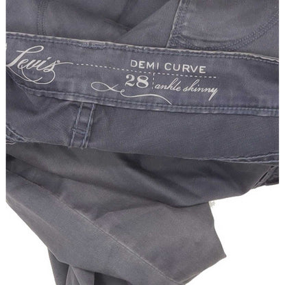 Levi's Demi Curve Ankle Women Grey Skinny Slim Stretch Jeans W28 L27