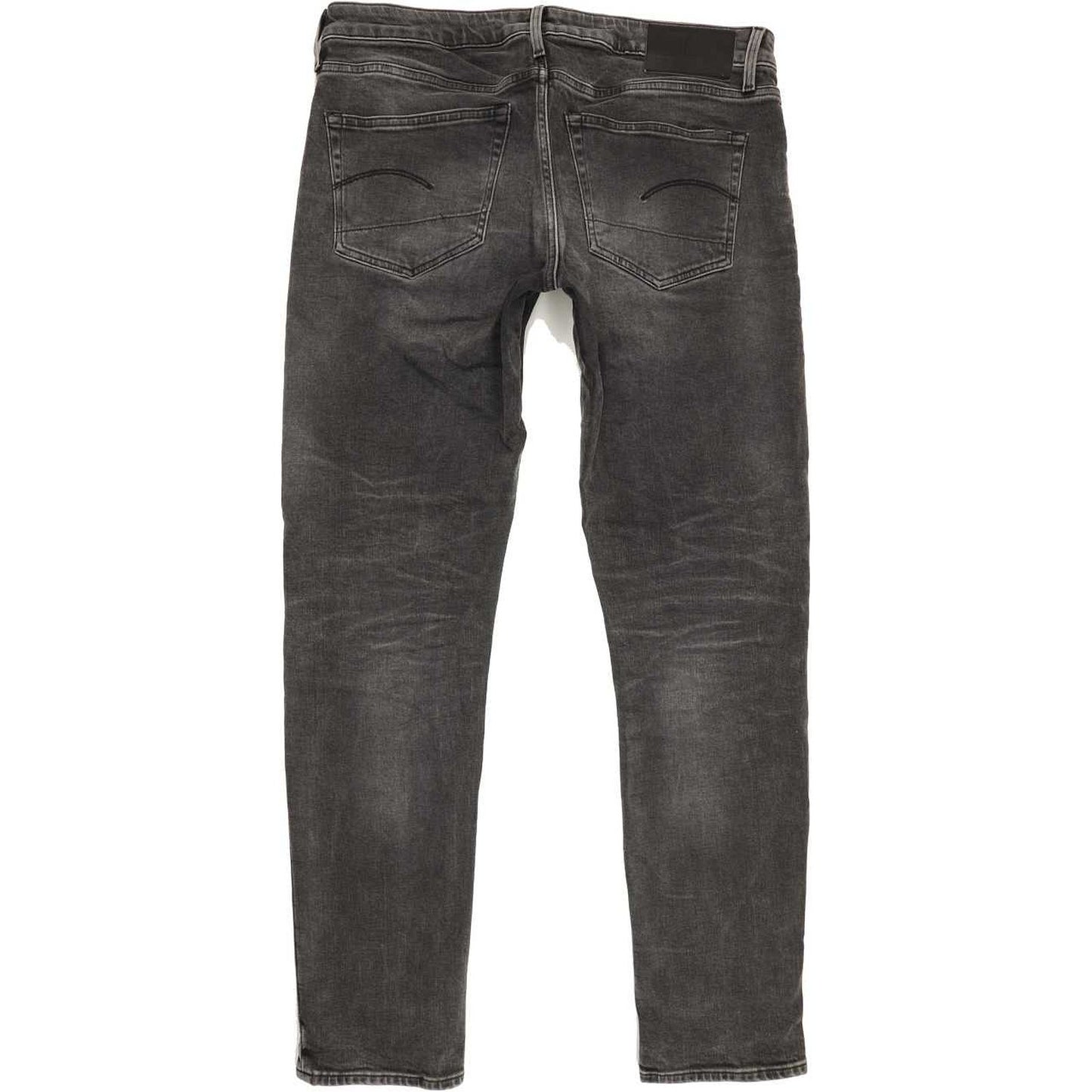 G-Star 3301 Men Charcoal Straight Slim Stretch Jeans W36 L33