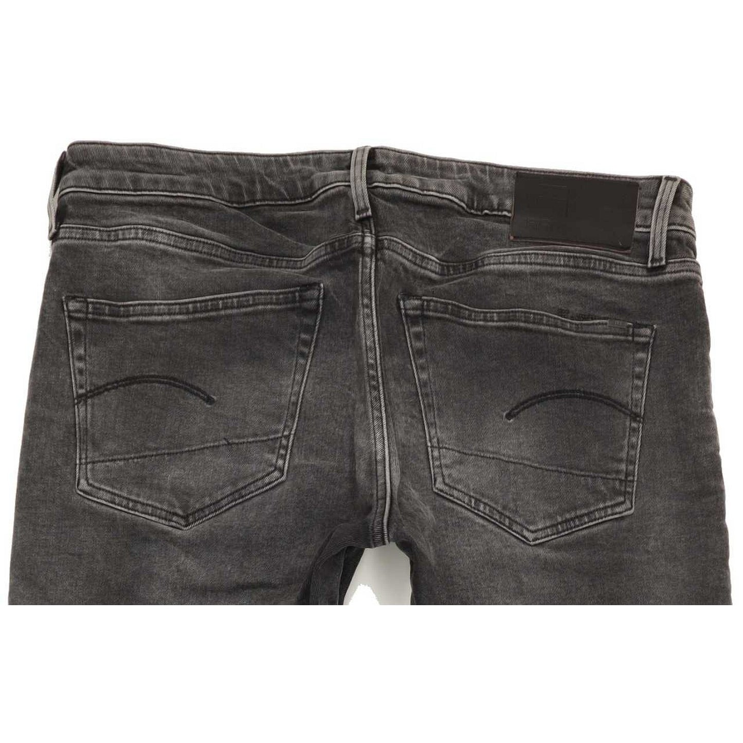 G-Star 3301 Men Charcoal Straight Slim Stretch Jeans W36 L33