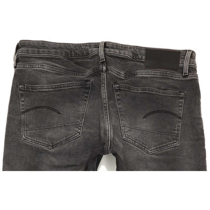 G-Star 3301 Men Charcoal Straight Slim Stretch Jeans W36 L33