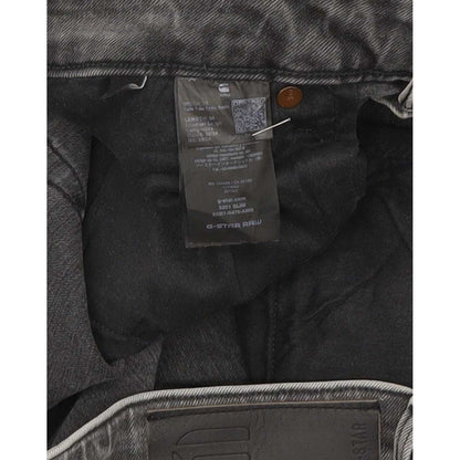 G-Star 3301 Men Charcoal Straight Slim Stretch Jeans W36 L33