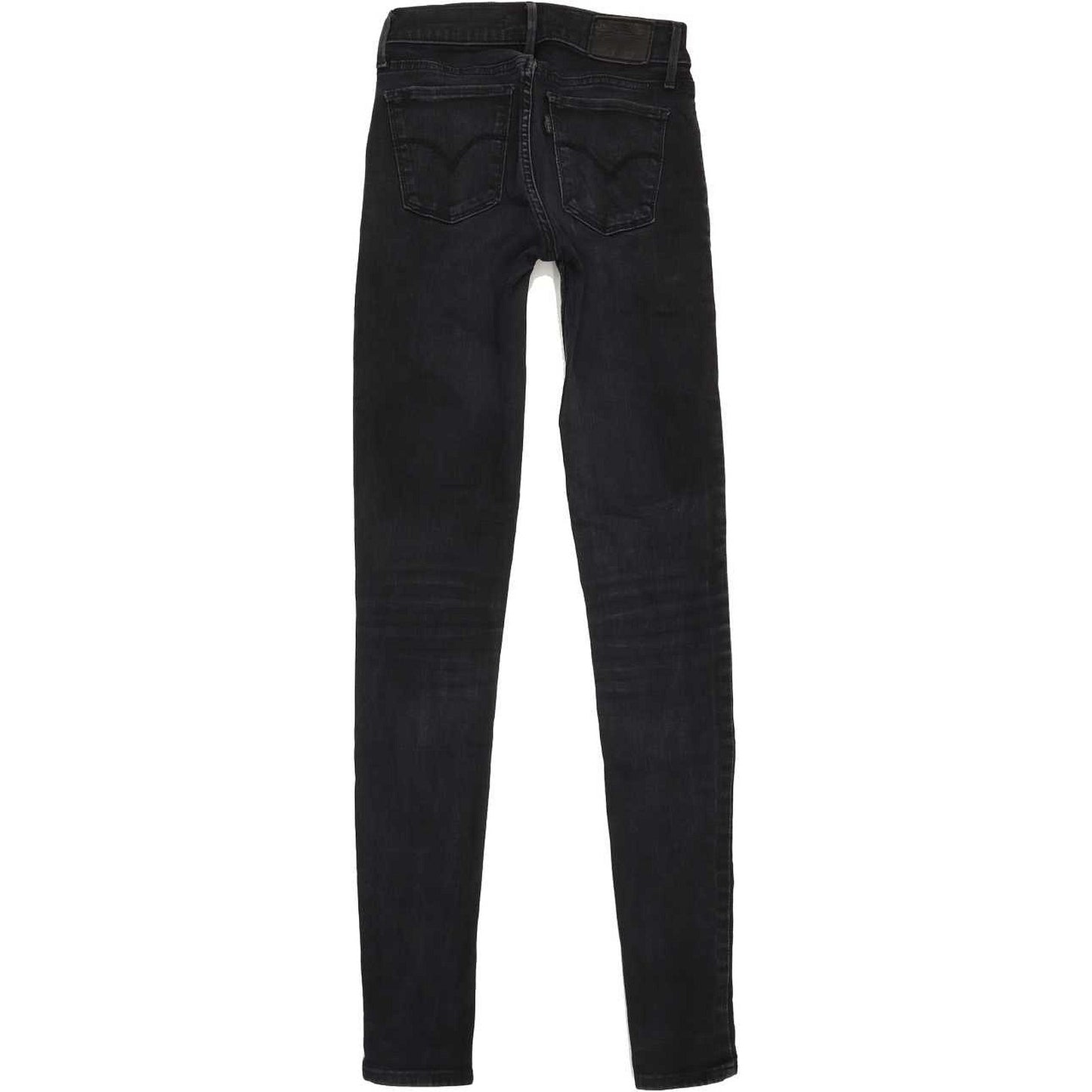 Levi's 710 Super Women Black Skinny Slim Stretch Jeans W25 L32