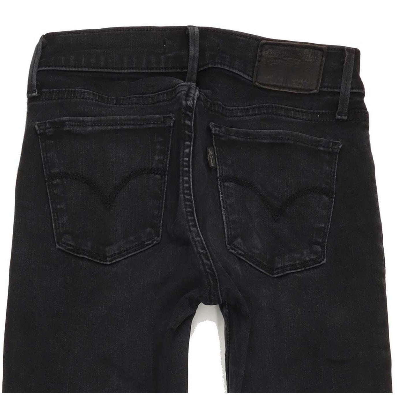Levi's 710 Super Women Black Skinny Slim Stretch Jeans W25 L32