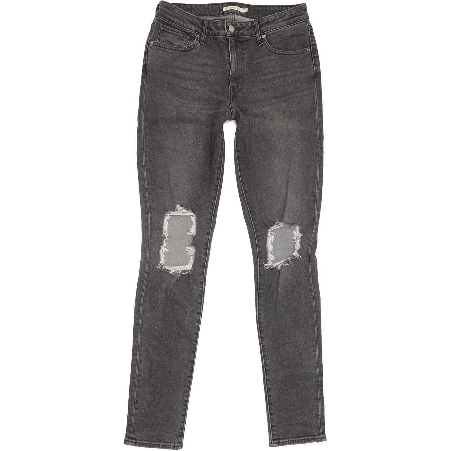 Levi's 721 High Rise Women Grey Skinny Regular Stretch Jeans W29 L34
