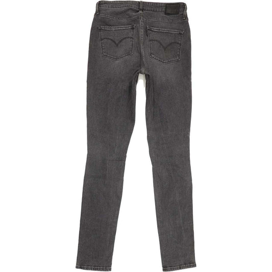 Levi's 721 High Rise Women Grey Skinny Regular Stretch Jeans W29 L34