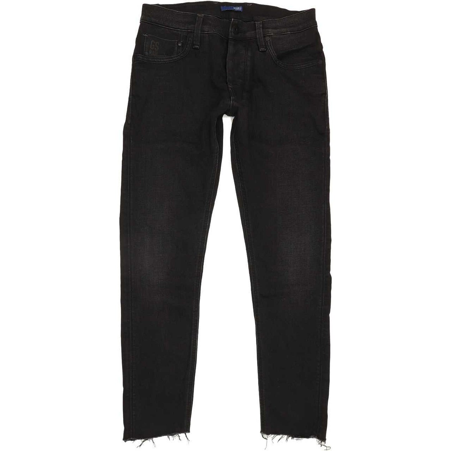 G-Star Defend Super Men Black Straight Slim Stretch Jeans W29 L28