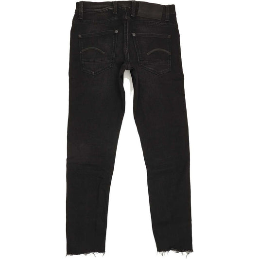 G-Star Defend Super Men Black Straight Slim Stretch Jeans W29 L28