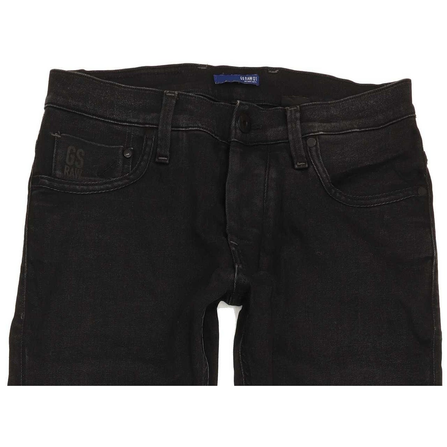G-Star Defend Super Men Black Straight Slim Stretch Jeans W29 L28