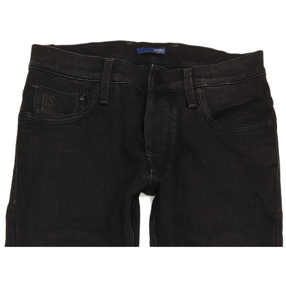 G-Star Defend Super Men Black Straight Slim Stretch Jeans W29 L28